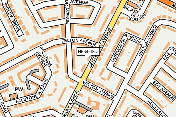 NE34 6SQ map - OS OpenMap – Local (Ordnance Survey) NE34 6SQ map - OS OpenMap – Local (Ordnance Survey)