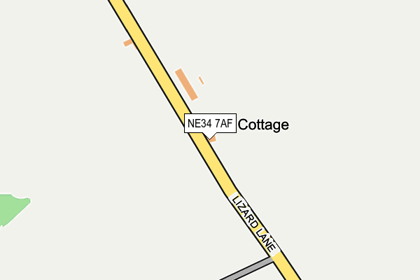 NE34 7AF map - OS OpenMap – Local (Ordnance Survey) NE34 7AF map - OS OpenMap – Local (Ordnance Survey)