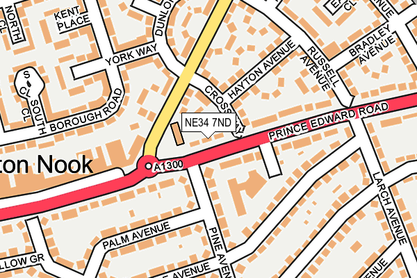 NE34 7ND map - OS OpenMap – Local (Ordnance Survey) NE34 7ND map - OS OpenMap – Local (Ordnance Survey)