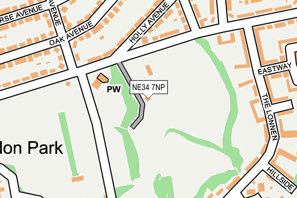 NE34 7NP map - OS OpenMap – Local (Ordnance Survey) NE34 7NP map - OS OpenMap – Local (Ordnance Survey)