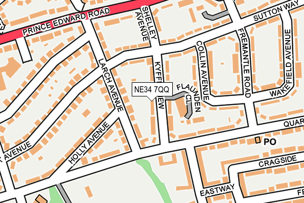 NE34 7QQ map - OS OpenMap – Local (Ordnance Survey) NE34 7QQ map - OS OpenMap – Local (Ordnance Survey)