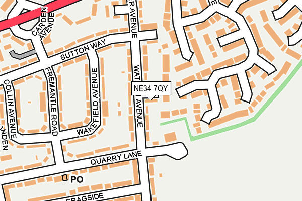 NE34 7QY map - OS OpenMap – Local (Ordnance Survey) NE34 7QY map - OS OpenMap – Local (Ordnance Survey)