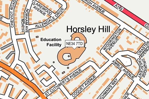 NE34 7TD map - OS OpenMap – Local (Ordnance Survey) NE34 7TD map - OS OpenMap – Local (Ordnance Survey)
