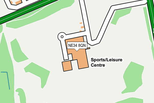NE34 8QN map - OS OpenMap – Local (Ordnance Survey) NE34 8QN map - OS OpenMap – Local (Ordnance Survey)