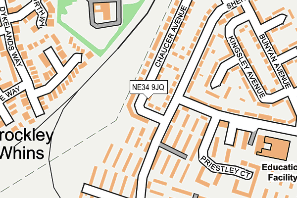 NE34 9JQ map - OS OpenMap – Local (Ordnance Survey) NE34 9JQ map - OS OpenMap – Local (Ordnance Survey)