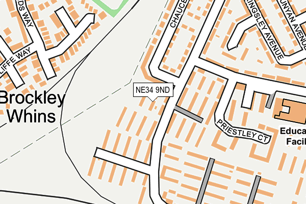 NE34 9ND map - OS OpenMap – Local (Ordnance Survey) NE34 9ND map - OS OpenMap – Local (Ordnance Survey)