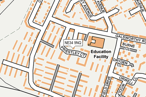 NE34 9NQ map - OS OpenMap – Local (Ordnance Survey) NE34 9NQ map - OS OpenMap – Local (Ordnance Survey)