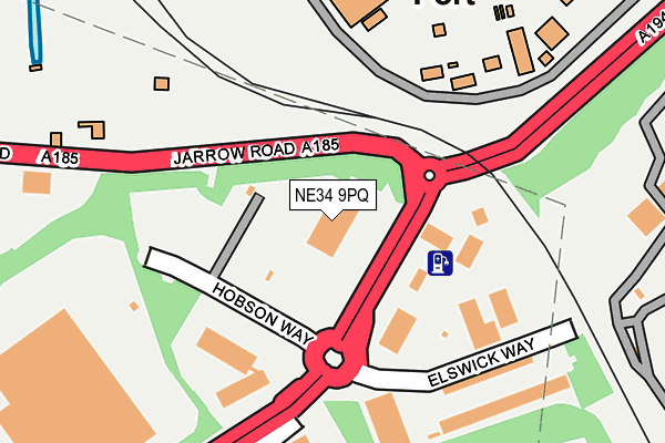 NE34 9PQ map - OS OpenMap – Local (Ordnance Survey) NE34 9PQ map - OS OpenMap – Local (Ordnance Survey)