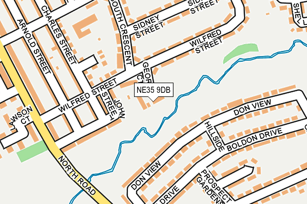 NE35 9DB map - OS OpenMap – Local (Ordnance Survey) NE35 9DB map - OS OpenMap – Local (Ordnance Survey)