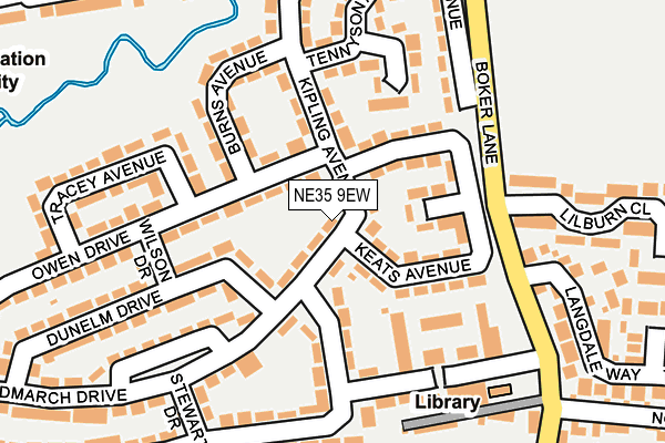 NE35 9EW map - OS OpenMap – Local (Ordnance Survey) NE35 9EW map - OS OpenMap – Local (Ordnance Survey)