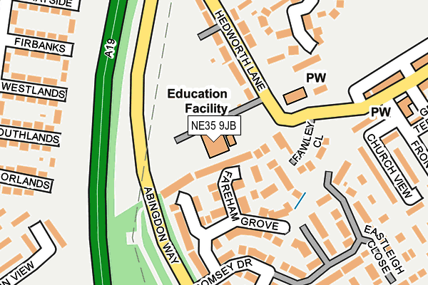 NE35 9JB map - OS OpenMap – Local (Ordnance Survey) NE35 9JB map - OS OpenMap – Local (Ordnance Survey)