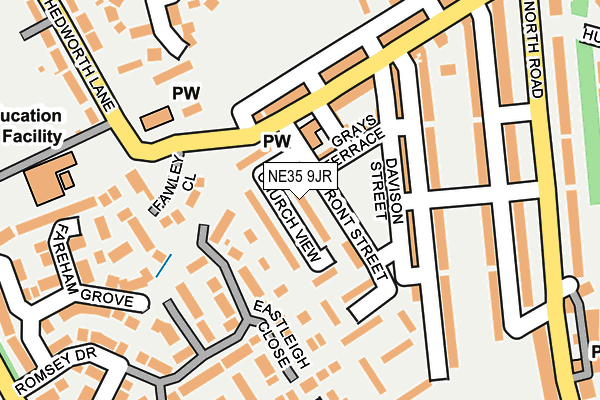 NE35 9JR map - OS OpenMap – Local (Ordnance Survey) NE35 9JR map - OS OpenMap – Local (Ordnance Survey)