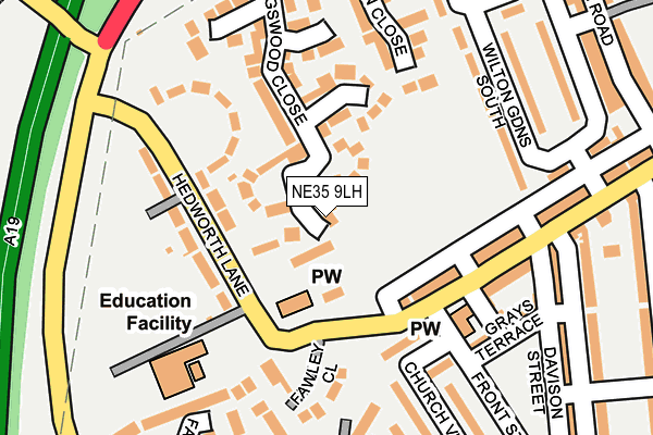 NE35 9LH map - OS OpenMap – Local (Ordnance Survey) NE35 9LH map - OS OpenMap – Local (Ordnance Survey)
