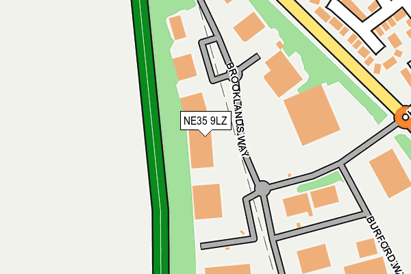 NE35 9LZ map - OS OpenMap – Local (Ordnance Survey) NE35 9LZ map - OS OpenMap – Local (Ordnance Survey)