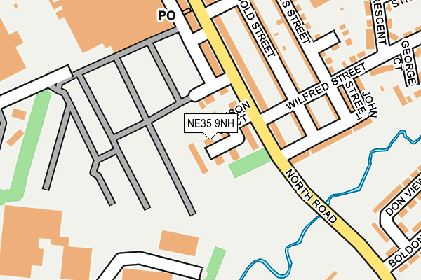 NE35 9NH map - OS OpenMap – Local (Ordnance Survey) NE35 9NH map - OS OpenMap – Local (Ordnance Survey)