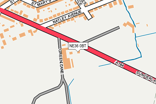 NE36 0BT map - OS OpenMap – Local (Ordnance Survey) NE36 0BT map - OS OpenMap – Local (Ordnance Survey)
