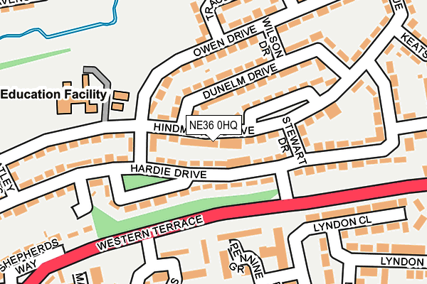 NE36 0HQ map - OS OpenMap – Local (Ordnance Survey) NE36 0HQ map - OS OpenMap – Local (Ordnance Survey)