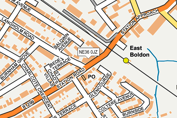 NE36 0JZ map - OS OpenMap – Local (Ordnance Survey) NE36 0JZ map - OS OpenMap – Local (Ordnance Survey)
