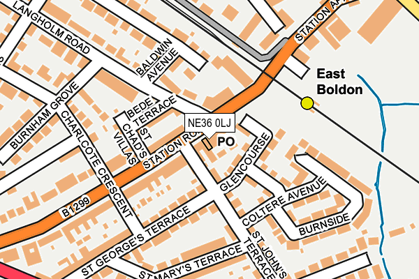 NE36 0LJ map - OS OpenMap – Local (Ordnance Survey) NE36 0LJ map - OS OpenMap – Local (Ordnance Survey)