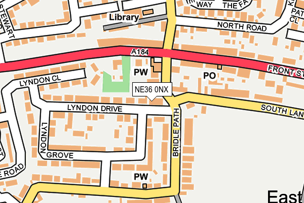NE36 0NX map - OS OpenMap – Local (Ordnance Survey) NE36 0NX map - OS OpenMap – Local (Ordnance Survey)