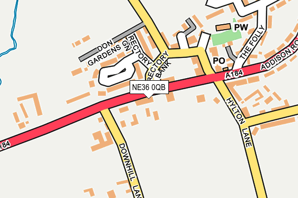 NE36 0QB map - OS OpenMap – Local (Ordnance Survey) NE36 0QB map - OS OpenMap – Local (Ordnance Survey)