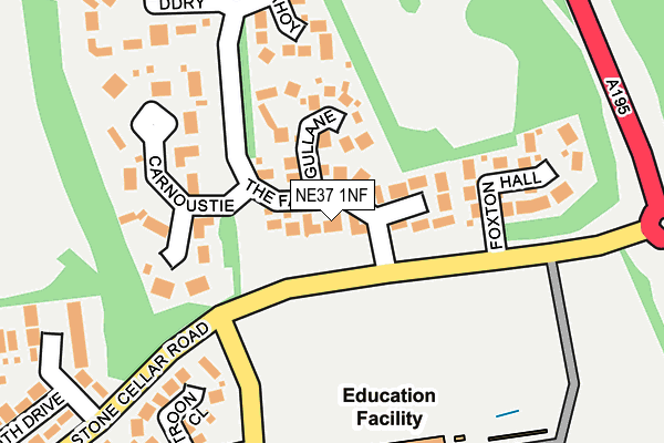 NE37 1NF map - OS OpenMap – Local (Ordnance Survey) NE37 1NF map - OS OpenMap – Local (Ordnance Survey)