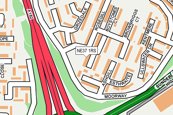 NE37 1RS map - OS OpenMap – Local (Ordnance Survey) NE37 1RS map - OS OpenMap – Local (Ordnance Survey)