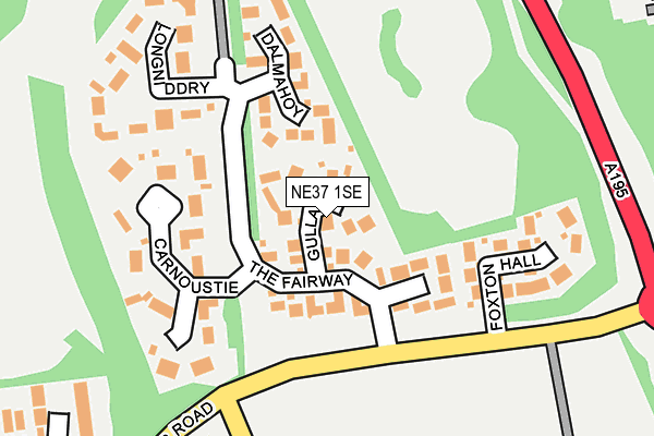 NE37 1SE map - OS OpenMap – Local (Ordnance Survey) NE37 1SE map - OS OpenMap – Local (Ordnance Survey)