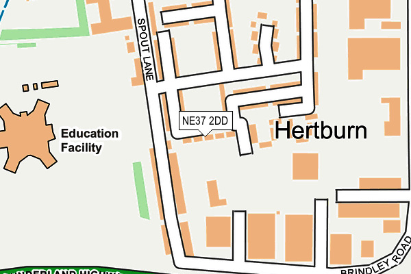 NE37 2DD map - OS OpenMap – Local (Ordnance Survey) NE37 2DD map - OS OpenMap – Local (Ordnance Survey)
