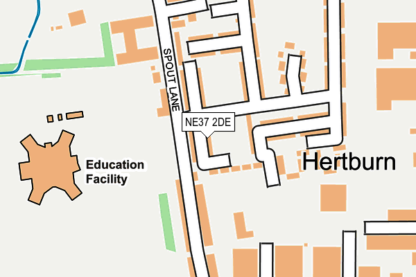 NE37 2DE map - OS OpenMap – Local (Ordnance Survey) NE37 2DE map - OS OpenMap – Local (Ordnance Survey)