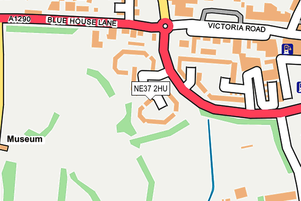 NE37 2HU map - OS OpenMap – Local (Ordnance Survey) NE37 2HU map - OS OpenMap – Local (Ordnance Survey)