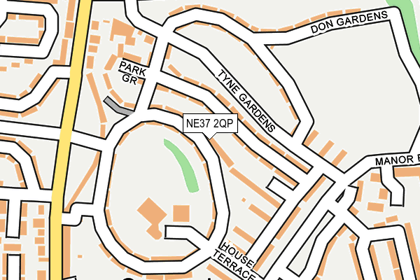 NE37 2QP map - OS OpenMap – Local (Ordnance Survey) NE37 2QP map - OS OpenMap – Local (Ordnance Survey)