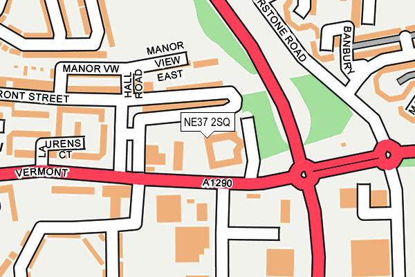 NE37 2SQ map - OS OpenMap – Local (Ordnance Survey) NE37 2SQ map - OS OpenMap – Local (Ordnance Survey)