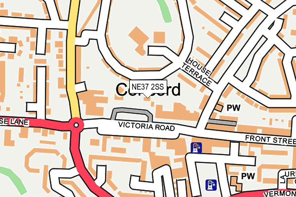 NE37 2SS map - OS OpenMap – Local (Ordnance Survey) NE37 2SS map - OS OpenMap – Local (Ordnance Survey)