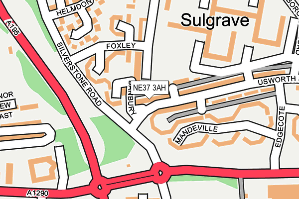 NE37 3AH map - OS OpenMap – Local (Ordnance Survey) NE37 3AH map - OS OpenMap – Local (Ordnance Survey)