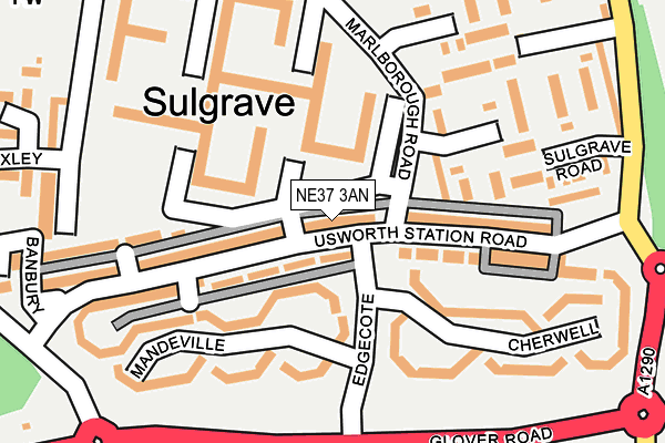 NE37 3AN map - OS OpenMap – Local (Ordnance Survey) NE37 3AN map - OS OpenMap – Local (Ordnance Survey)