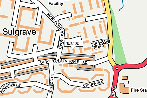 NE37 3BT map - OS OpenMap – Local (Ordnance Survey) NE37 3BT map - OS OpenMap – Local (Ordnance Survey)