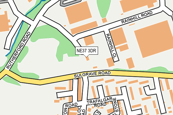 NE37 3DR map - OS OpenMap – Local (Ordnance Survey) NE37 3DR map - OS OpenMap – Local (Ordnance Survey)