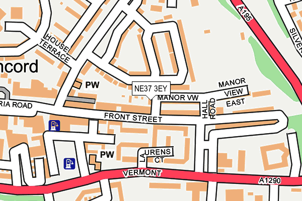 NE37 3EY map - OS OpenMap – Local (Ordnance Survey) NE37 3EY map - OS OpenMap – Local (Ordnance Survey)