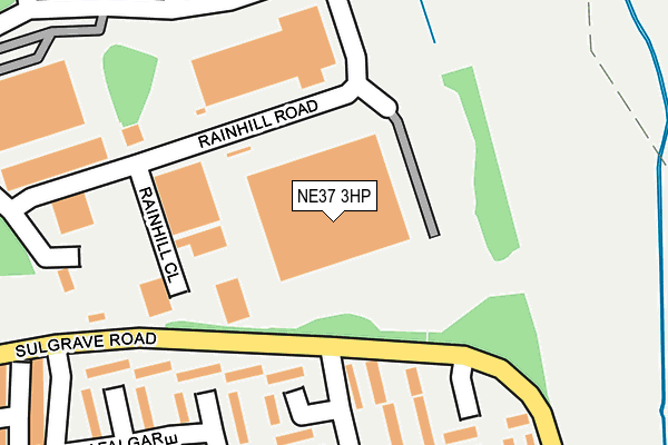 NE37 3HP map - OS OpenMap – Local (Ordnance Survey) NE37 3HP map - OS OpenMap – Local (Ordnance Survey)
