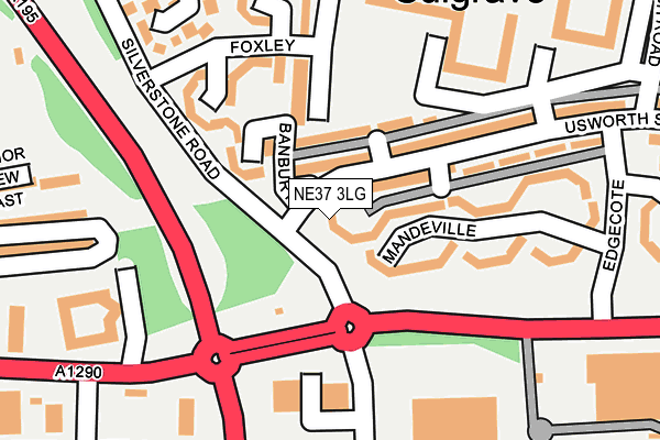 NE37 3LG map - OS OpenMap – Local (Ordnance Survey) NE37 3LG map - OS OpenMap – Local (Ordnance Survey)