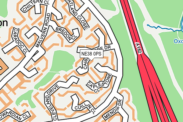 NE38 0PS map - OS OpenMap – Local (Ordnance Survey) NE38 0PS map - OS OpenMap – Local (Ordnance Survey)