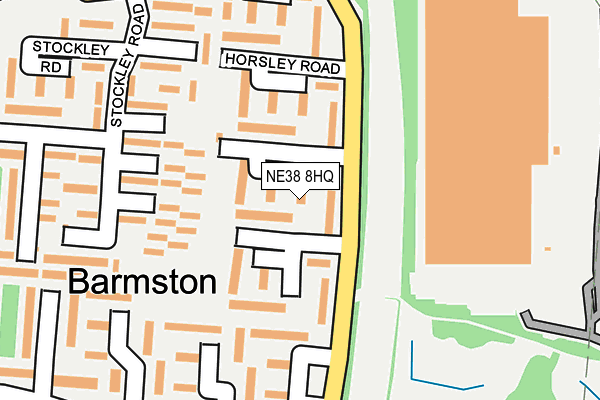 NE38 8HQ map - OS OpenMap – Local (Ordnance Survey) NE38 8HQ map - OS OpenMap – Local (Ordnance Survey)