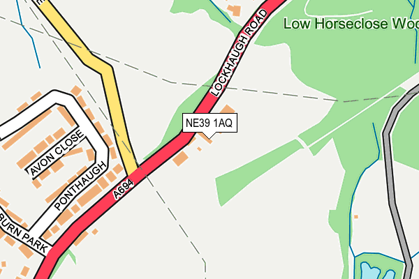 NE39 1AQ map - OS OpenMap – Local (Ordnance Survey) NE39 1AQ map - OS OpenMap – Local (Ordnance Survey)