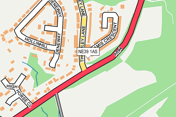 NE39 1AS map - OS OpenMap – Local (Ordnance Survey) NE39 1AS map - OS OpenMap – Local (Ordnance Survey)