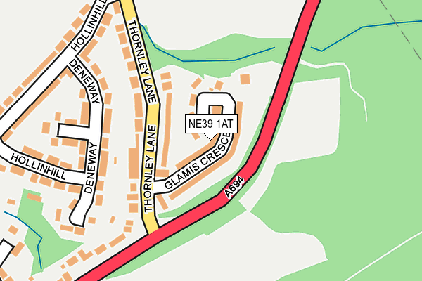NE39 1AT map - OS OpenMap – Local (Ordnance Survey) NE39 1AT map - OS OpenMap – Local (Ordnance Survey)