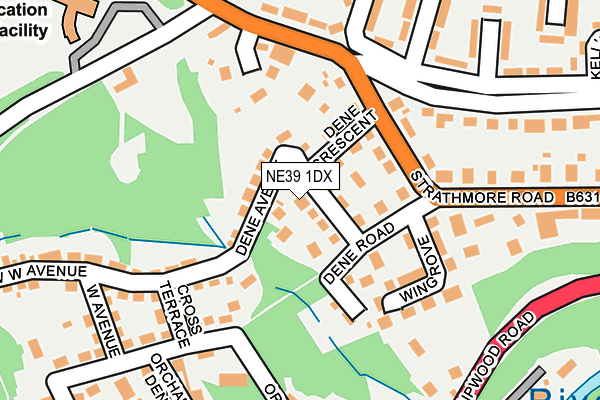 NE39 1DX map - OS OpenMap – Local (Ordnance Survey) NE39 1DX map - OS OpenMap – Local (Ordnance Survey)