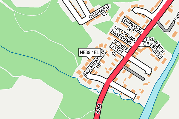 NE39 1EL map - OS OpenMap – Local (Ordnance Survey) NE39 1EL map - OS OpenMap – Local (Ordnance Survey)