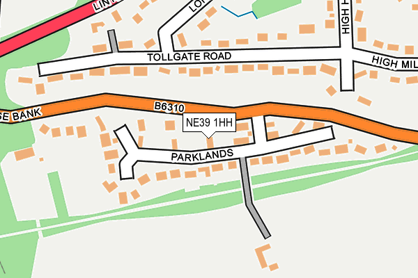 NE39 1HH map - OS OpenMap – Local (Ordnance Survey) NE39 1HH map - OS OpenMap – Local (Ordnance Survey)