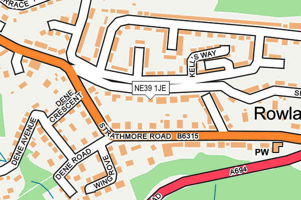 NE39 1JE map - OS OpenMap – Local (Ordnance Survey) NE39 1JE map - OS OpenMap – Local (Ordnance Survey)